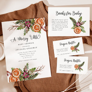 Carte D'accompagnement Billet de rabat au Baby shower d'hiver