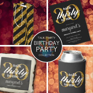 Papier Cadeau Parties scintillant d'or noir fillette étincelles 