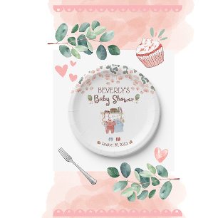 Invitation Rustic Watercolor garçon fille baby shower Invitat