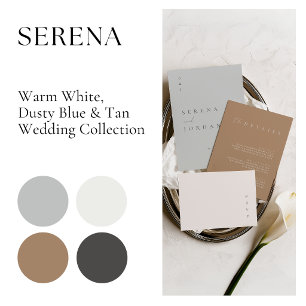 Elegante Minimalistische Ivoren Trouwuitnodiging Kaart