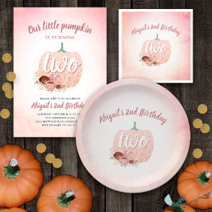 Serviette En Papier Rose Gold Parties scintillant Citrouille Girls 2e 