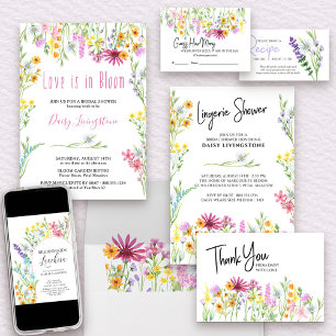Carte De Remerciements Fleur sauvage Meadow Personnalisé
