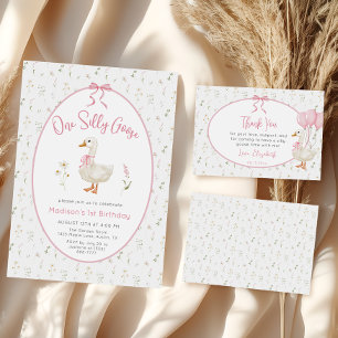 Poster Silly Goose Girl Birthday Cartes et cadeaux