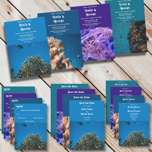 Invitation Marine sous-marine Sea Fish Reefs Ocean Beach Mari