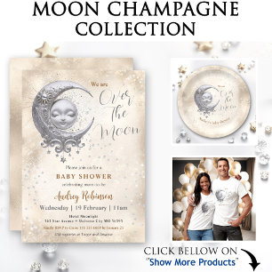 Serviette En Papier Sur la lune Baby shower neutre du genre