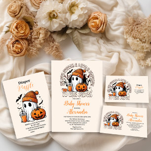 Cute Halloween Baby shower Papieren Bordje