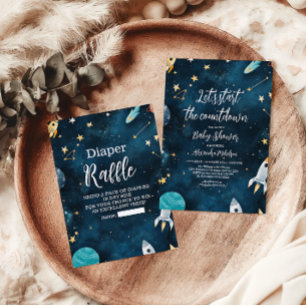 Serviette En Papier Marine du Baby shower spatial