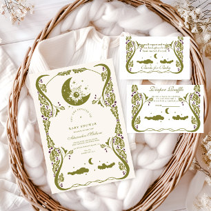 Serviette En Papier Baby Shower Botanique Céleste de Lune