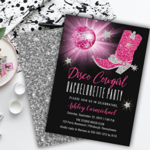 Rafraîchisseur Pour Canette Faux Parties scintillant Disco Rose Cowgirl Bachel