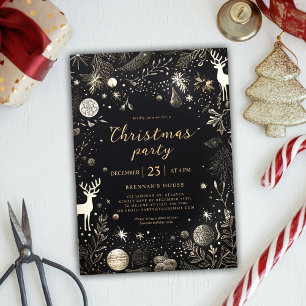 Étiquettes-cadeau Noël Elegant Gold Festive Joyeux