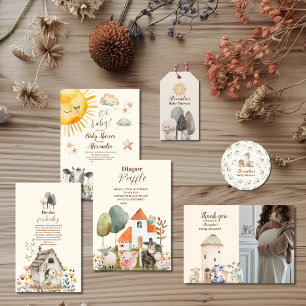 Ballotins Baby shower des animaux de ferme