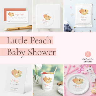 Papier Invitation du Baby shower Little Peach Budget