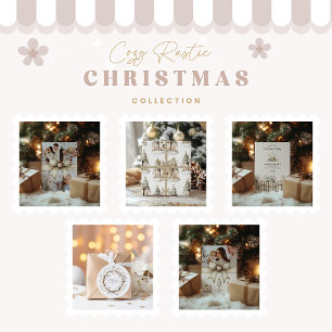 Sticker Rond Serre de Noël rustique