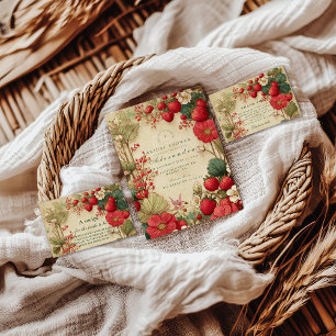 Droombeeld Aardbei Botanicals Bruiloft Feest Servet
