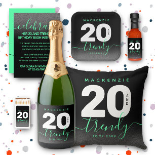 Assiettes En Carton Moderne Mint Green 20 et tendance