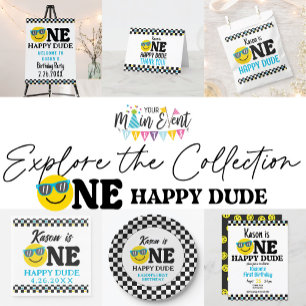 Carte De Remerciements Un joyeux Dude anniversaire 1er anniversaire