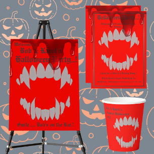 Assiettes En Carton Plaque en papier Vampire Bite Halloween