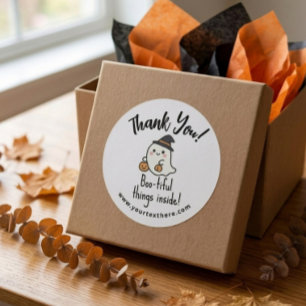 Prettige Halloween Sticker - Oude Pompoen