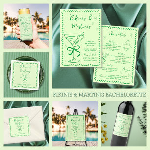 Rafraîchisseur Pour Canette Slim Bikinis et martinis à main tiré