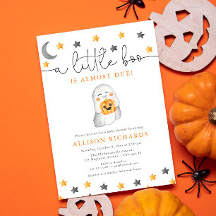 Carte D'accompagnement Halloween mignon fantôme de bébé chute de la couch