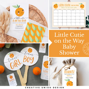 Carte D'accompagnement Demande de réservation de Baby shower Little Cutie
