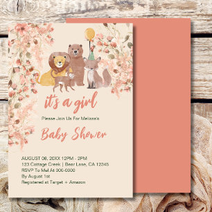 Serviette En Papier Boho Safari Blush Pampas Grass Personnaliser