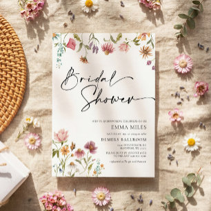 Poster Fleur sauvage Conseils Et Souhaits Mariage Signer