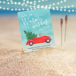 Cartes Pour Fêtes Annuelles Joyeux Noël De Floride Tropical Beach