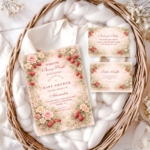 Serviette En Papier Jardin de Fraises Sucré