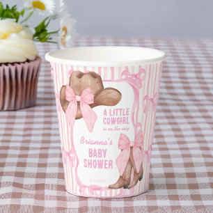 Carte D'accompagnement Demande de carnet de baby showers Cowgirl