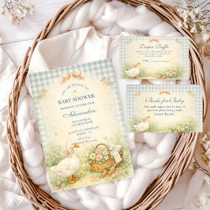 Serviette En Papier Fête Prénatale à la Ferme des Oies Folles Pastel