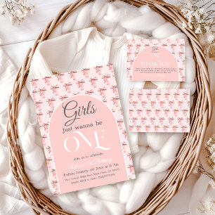 Carte De Remerciements Les filles veulent juste être un garçon rose premi