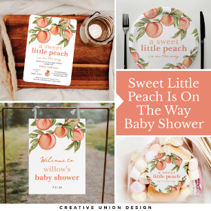 Carte De Visite Livres de Baby shower Sweet Peach pour Baby Card