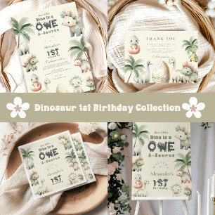 Invitation Dinosaur 1er anniversaire fête