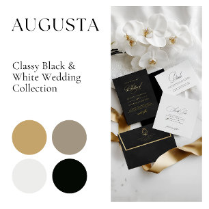 Elegant Donker Navy Grey Save the Date Folie Feestdagen Briefkaart