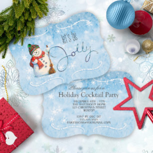 Invitation Jolly Snowman Holiday Party ID841