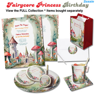 Invitation Fairytale Castle Fairycore Princess Birthday Girl