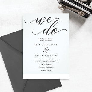 Invitations Tri-Fold Mariage Classique
