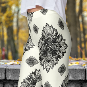 Prachtig Blue Ocean Mandela patroon Leggings