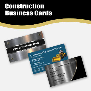 Cartes de visite De Construction Classique Et Cool