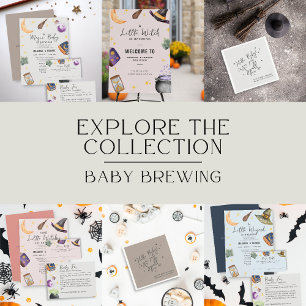 Invitation En Aluminium Un petit magicien brasser le garçon Baby shower d'