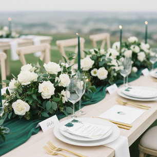 Ballotins Feuille verte émeraude et rose carmin Mariage roma