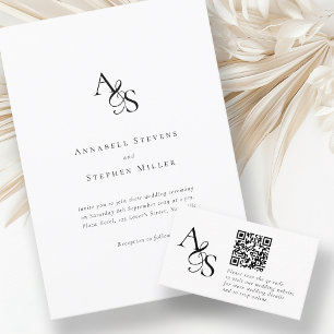 Carte D'accompagnement Des photos ! Photo, QR-Code, Mariage