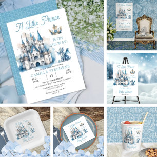 Invitation Un Petit Prince Est En Chemin De Boy Baby shower