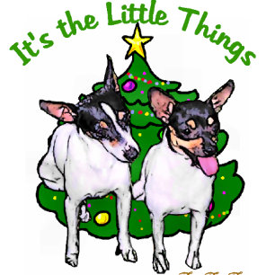 Speelgoed Fox Terrier-kerstcadeautjes Feestdagen Kaart