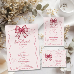 Carte D'accompagnement Un petit bonbon Valentine Baby Diapper Raffle