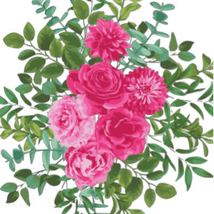 Invitation Mariage rose clair Roses Floral moderne