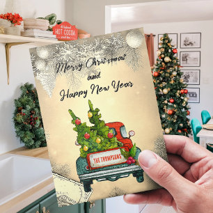 Cartes Pour Fêtes Annuelles Joyeux Noël encadré Hiver Voeux