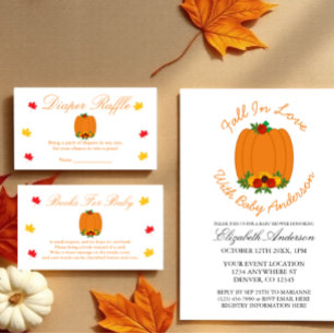Herfst in Love Baby shower Kaart