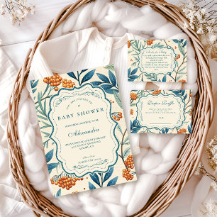 Invitation Baby Shower Botanique à la Baie de Sauge
